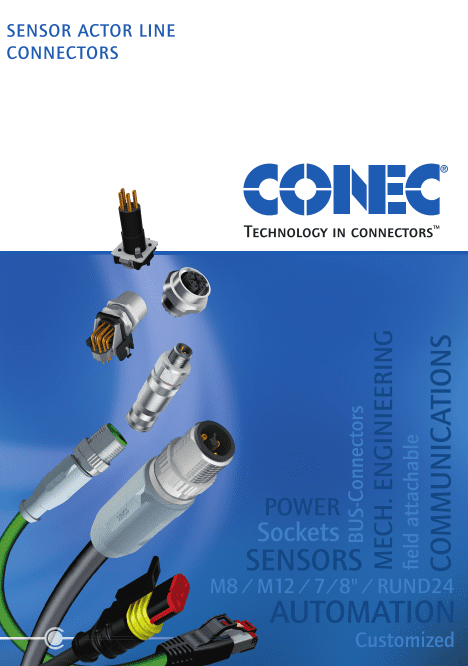Conec M8 and M12 Connectors