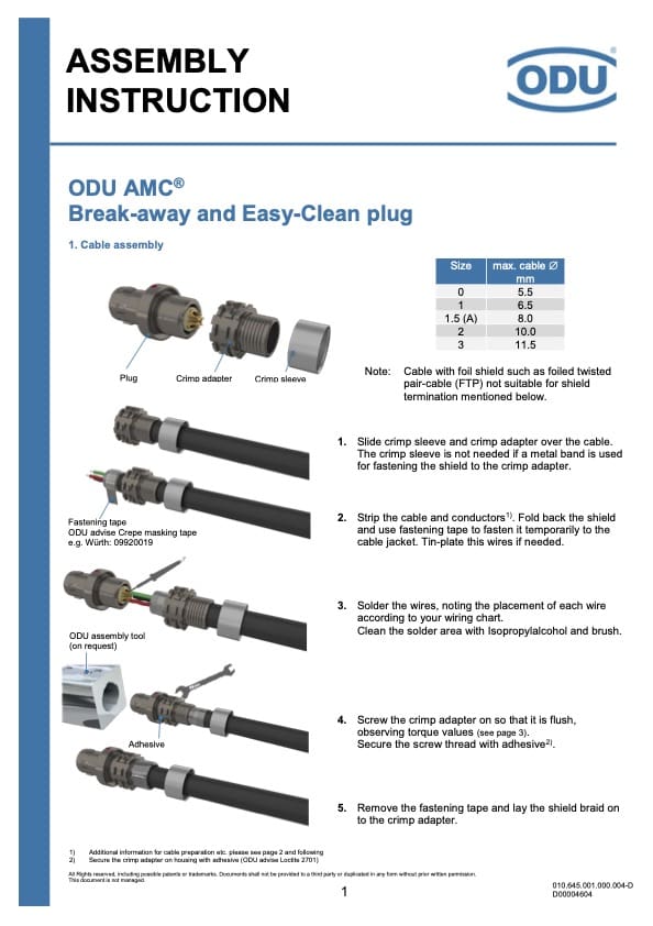 odu-amc-break-away-and-easy-clean-assembly-instruction-en