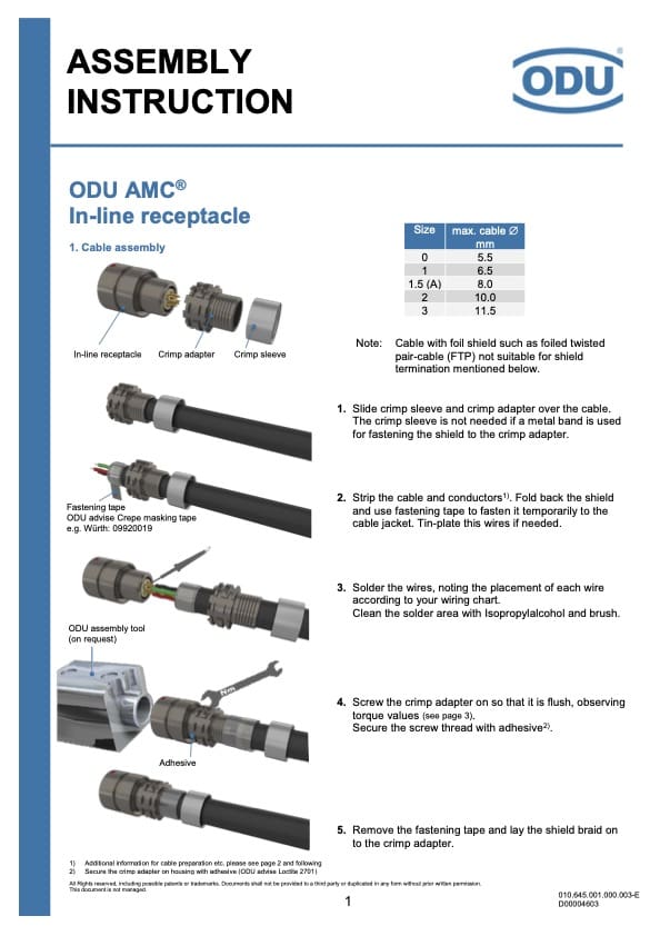 odu-amc-in-line-receptacle-assembly-instruction-en