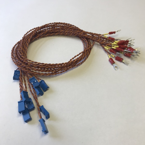 HE14 and fork terminal cable assemblies